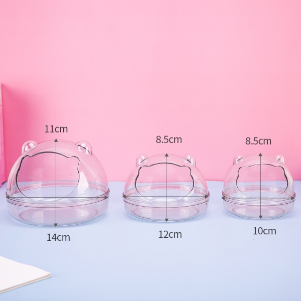 Plastic Sand Bathtub Container Pet Hamster Bathroom Bath Sand Room Sauna Toilet For Small Pet Animals Cage Accessories