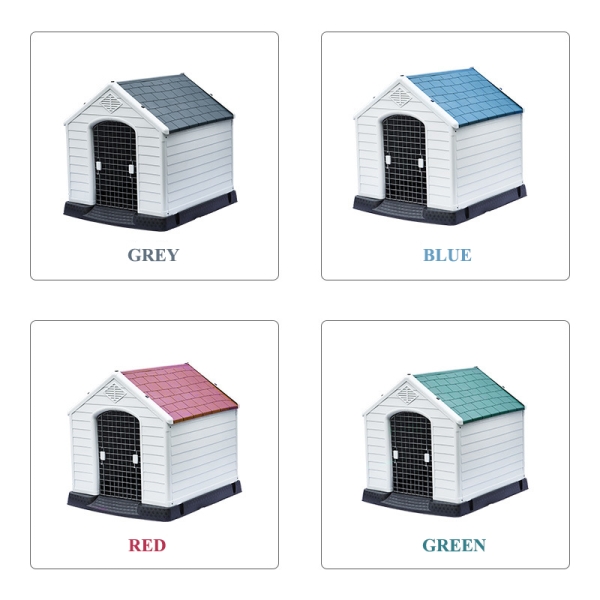 Luxury Large Plastic Pet Kennels Waterproof Plastic Outdoor Dog House