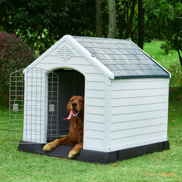 Luxury Large Plastic Pet Kennels Waterproof Plastic Outdoor Dog House