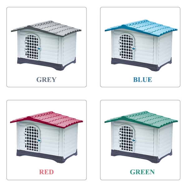 Custom Modern Waterproof Detachable Outdoor Plastic Pet Kennels Dog House with Door