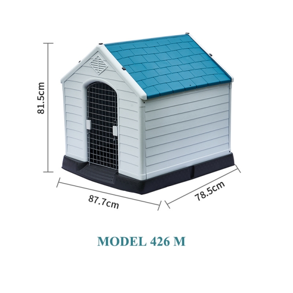 Luxury Large Plastic Pet Kennels Waterproof Plastic Outdoor Dog House