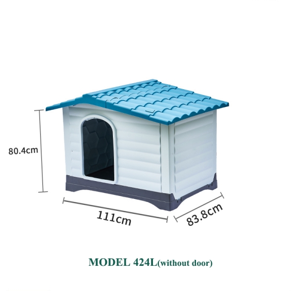 Custom Modern Waterproof Detachable Outdoor Plastic Pet Kennels Dog House with Door
