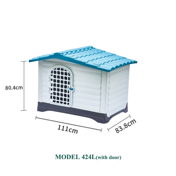 Custom Modern Waterproof Detachable Outdoor Plastic Pet Kennels Dog House with Door