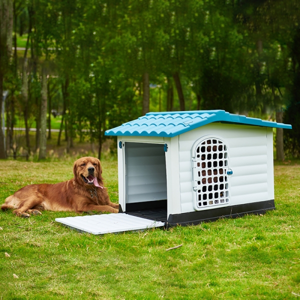 Custom Modern Waterproof Detachable Outdoor Plastic Pet Kennels Dog House with Door