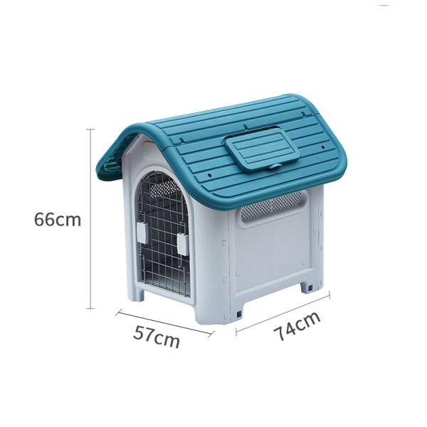 Eco-Friendly Luxury Large Plastic Pet Kennels Waterproof Plastic Outdoor Dog House