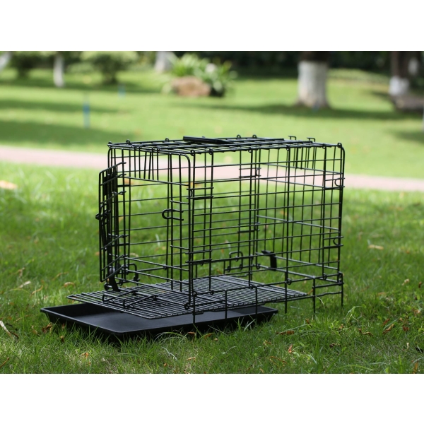 Клетки для домашних животных из проволоки Дом для собак и кошек Складные железные переноски Клетка для животных