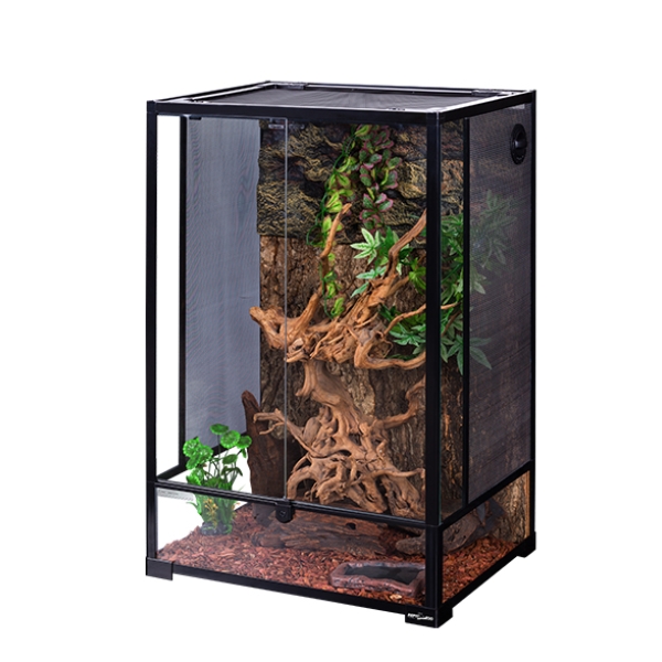 Glass Amphibious Rainforest Tank Reptile Terrarium Snake Cage Enclosure Frog Turtles Reptile Habitat
