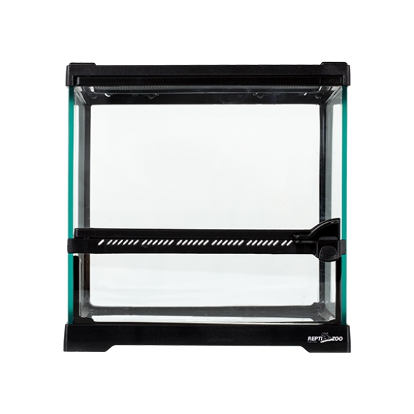 Reptile Tank with Full Glass Sides Custom Reptile Habitat Products Black Reptile Terrarium Cage