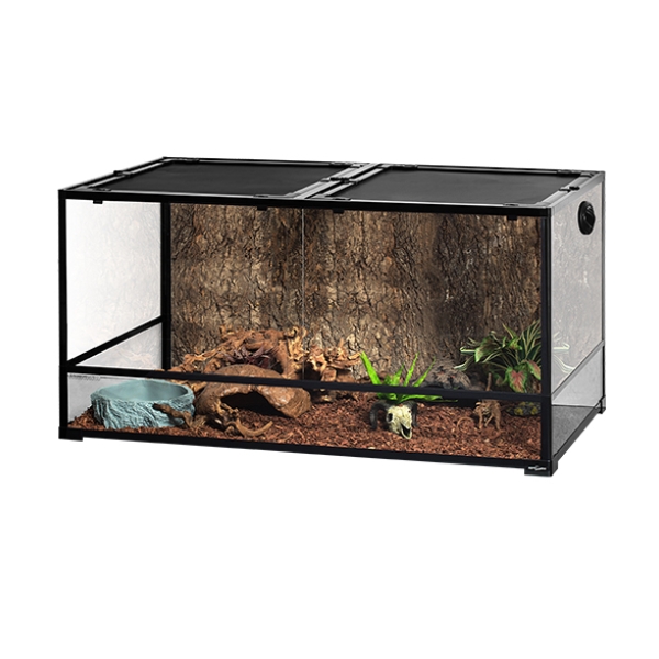 Cage à reptiles en verre personnalisée pour reptiles, terrarium pour reptiles, boîte d'élevage pour lézards, araignées, serpents