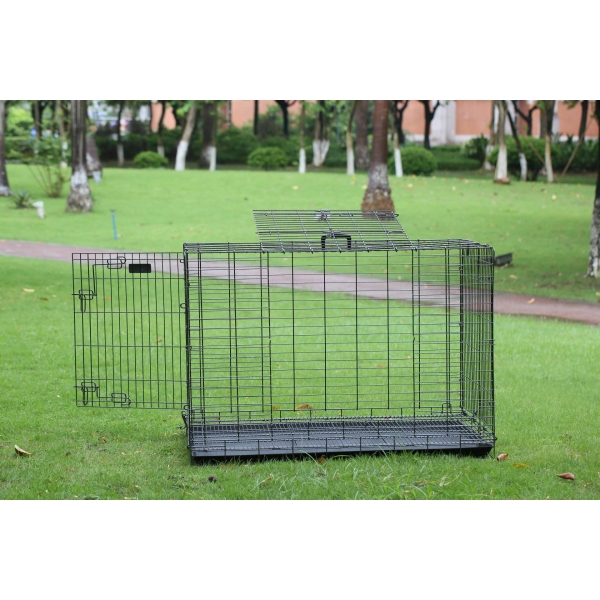 Клетки для домашних животных из проволоки Дом для собак и кошек Складные железные переноски Клетка для животных