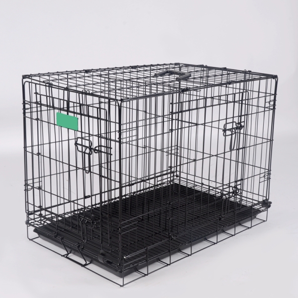 Whole sale Wire Pet Cages House for Dogs and Cats Foldable Iron Carriers Animal Cage