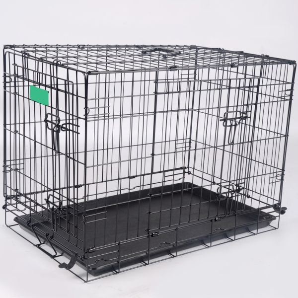 Whole sale Wire Pet Cages House for Dogs and Cats Foldable Iron Carriers Animal Cage