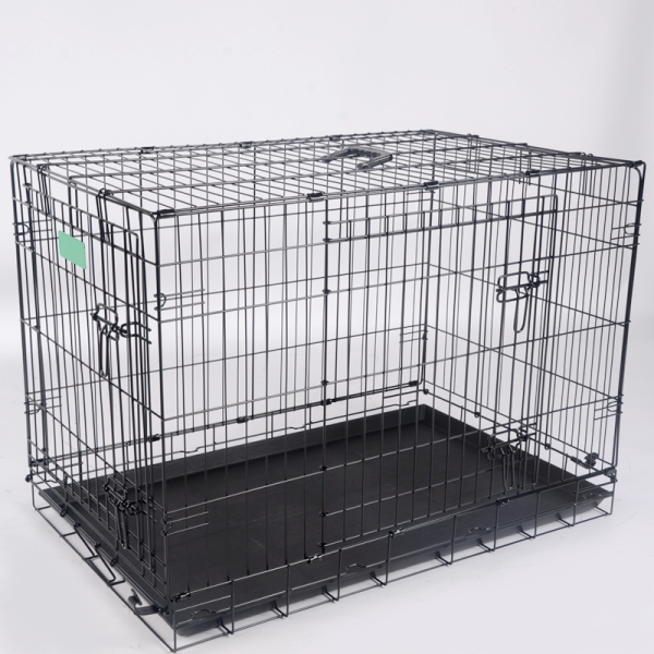 Whole sale Wire Pet Cages House for Dogs and Cats Foldable Iron Carriers Animal Cage