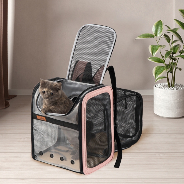 Hot Sale Cat Dog Bag Custom Logo Breathable Nylon Pet Carrier Cat Backpack