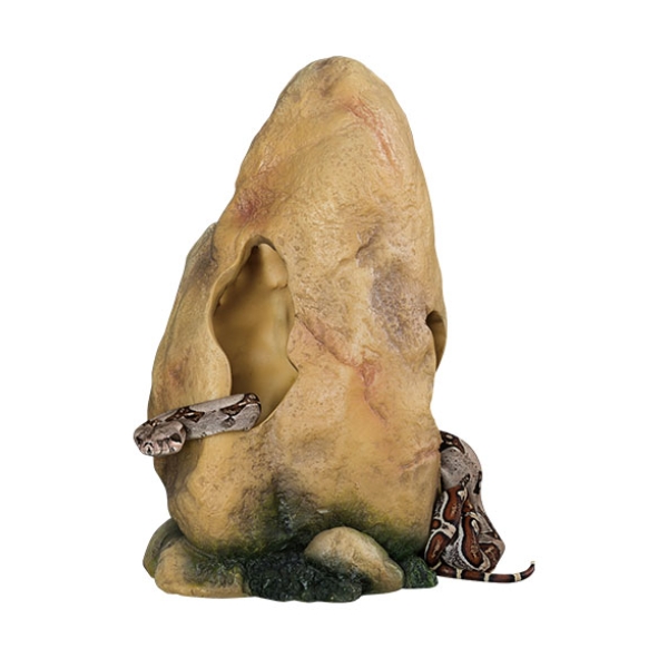 Resin Birch Shelter for Reptiles Simulation Hollow Wood Hiding House for Lizard Gecko Snake Creeper Nest Landscape Decoration