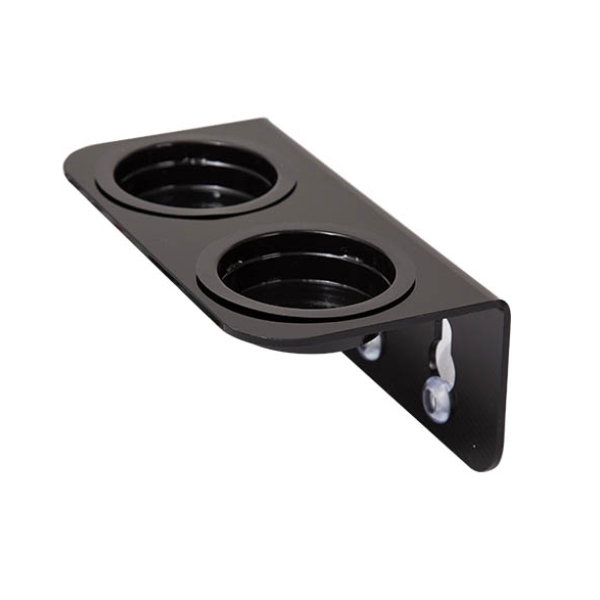 Double Food Dish Feeders Reptile Feeding Dish Feeder With Detachable Suction Cup Water Worm Basin Pet Bowl