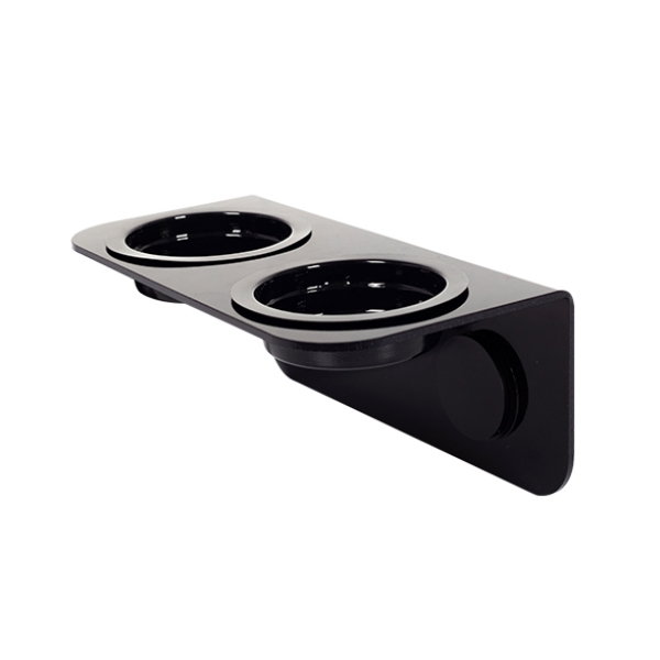 Double Food Dish Feeders Reptile Feeding Dish Feeder With Detachable Suction Cup Water Worm Basin Pet Bowl