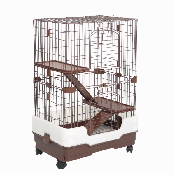 Wire Pet Cages House for  Cats Iron Carriers Animal Cage Crate