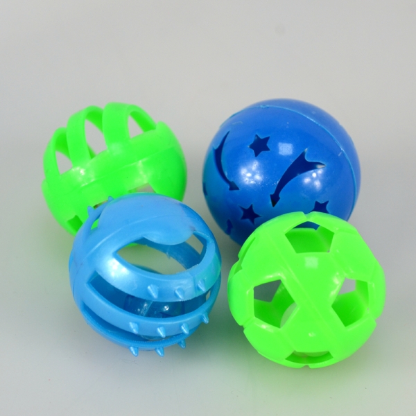 Plastic balls cat toy cheap teasing pet toys