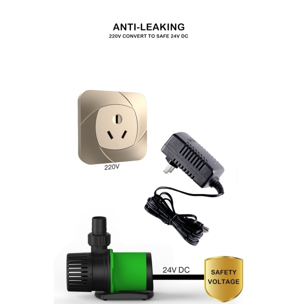 ATMAN DC24V ECO Submersible Variable Frequency Water Pump Flow Adjustable High Lift Silent Pump With Remote Control For Pond Fish Tank