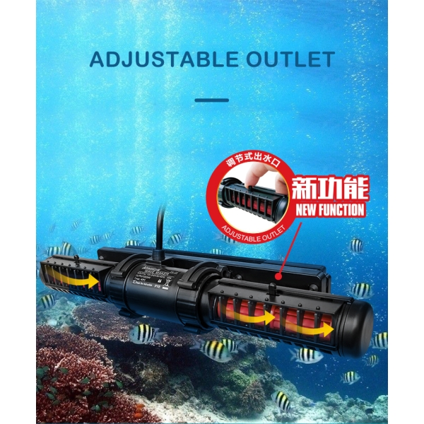 ATMAN Variable Frequency Horizontal Wave Flow Maker Pump Wave Making Water Pump With Remote Control For Arowana Carp