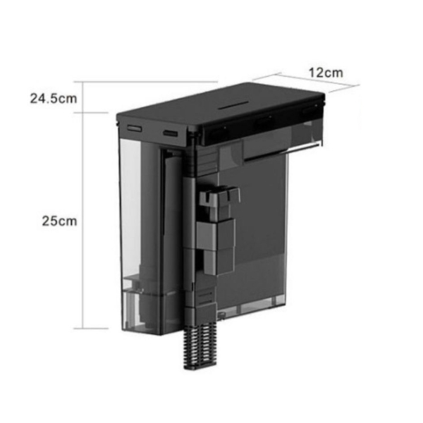 فلتر علبة تعليق خارجي من ATMAN مزود بمصباح الأشعة فوق البنفسجية لحوض السمك، نظام فلتر الأشعة فوق البنفسجية الخلفي المزود بشلال