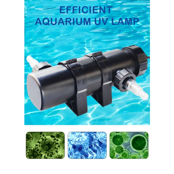 Lámpara UV sumergible para estanque de peces ATMAN, limpiador de agua para pecera, accesorios para acuario
