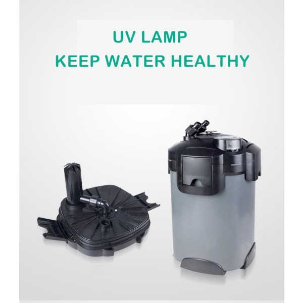 ATMAN CF Series Fish Tank External UV Filter Box High Flow Fresh&Sea Water Canister UV Filter