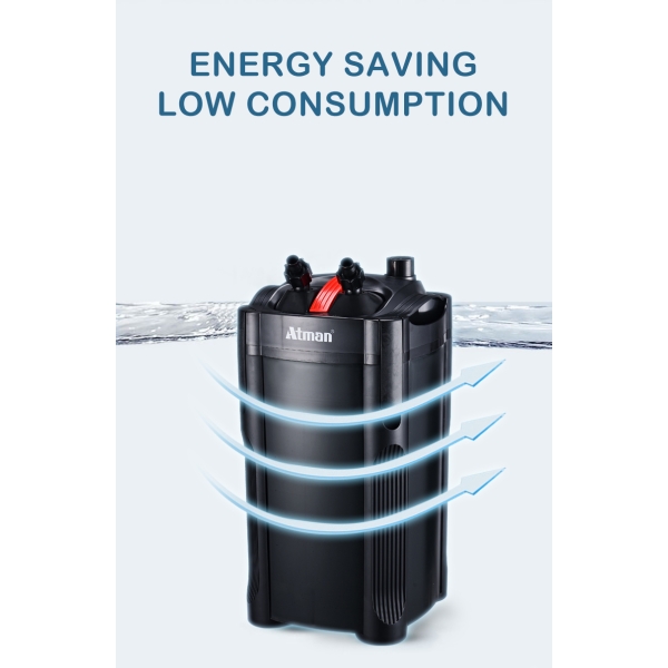 Boîte de filtre externe pour seau d'aquarium série ATMAN RF pour étang à poissons