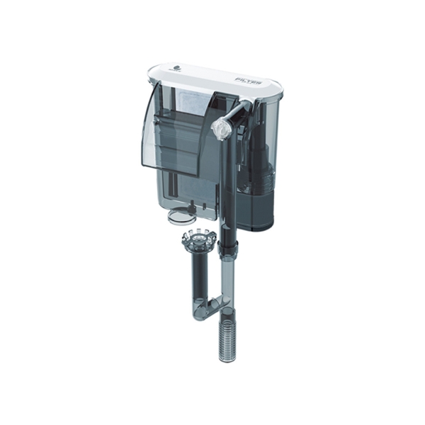 Hang On Back Aquarium Filter with Surface Skimmer Adjustable Flow Oxygenation