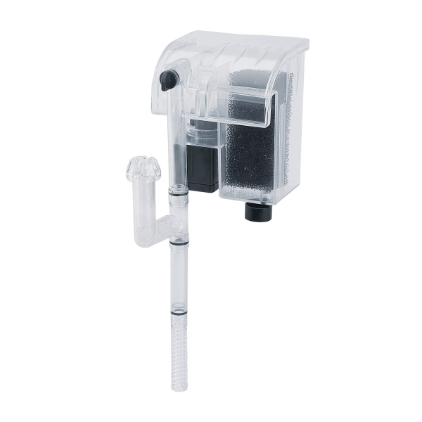 Hang On Back Aquarium Filter with Surface Skimmer Adjustable Flow Oxygenation