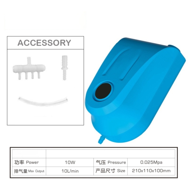 High Flow Output Electric Vacuum Pump Aquarium Air Pump Oxygen Pump For Fish Tank Aquarium