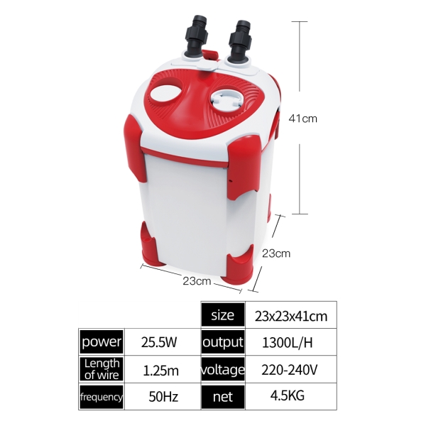 Flow Adjustable Aquarium External Canister Filter Box With Multi-layers For Fish Tank Filtering