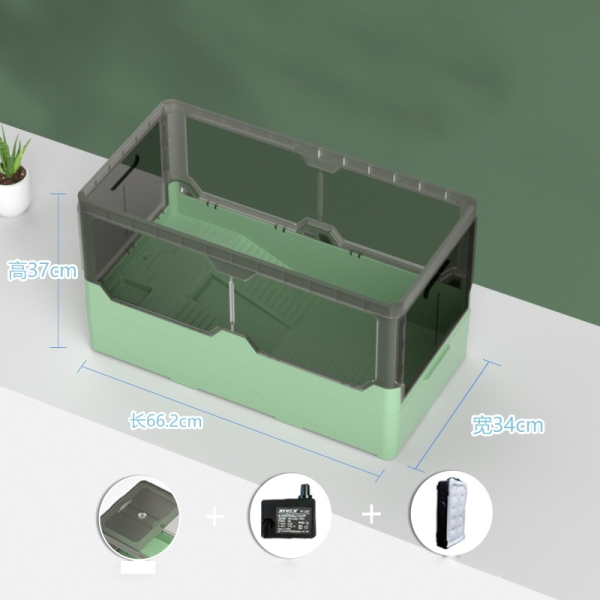 New Design Reptile Tank Terrarium Detachable Escape-Proof Plastic Turtle Tank Tortoise Cage