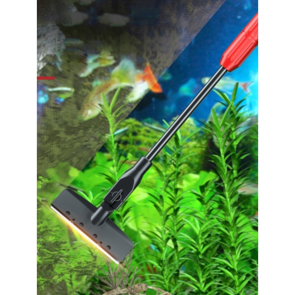 Fish Tank Glass Cleaning Brush Cylinder Brush Gravel Harrow Algae Scraper Fishing-net Water Grass Clip Aquarium Fish Tank Tool