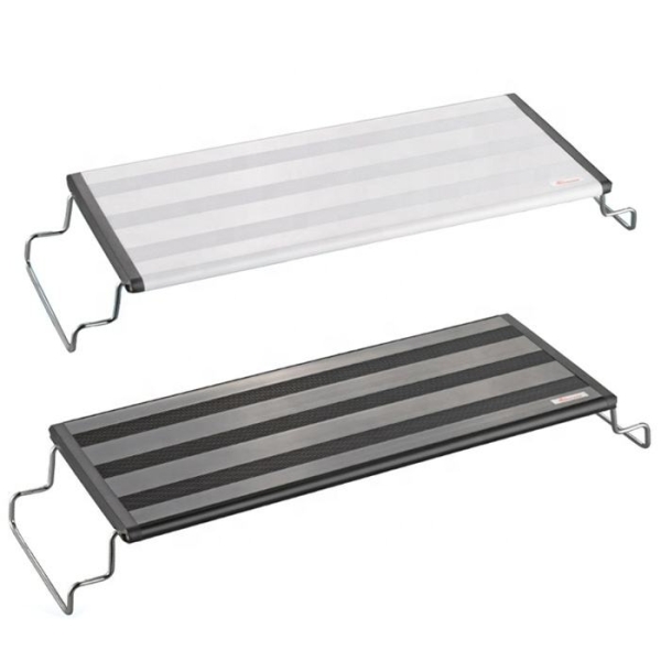 Lámpara de acuario ultradelgada de tres colores ajustable para cultivo de plantas de arrecife acuático para decoración de acuarios, lámpara con soporte para pecera