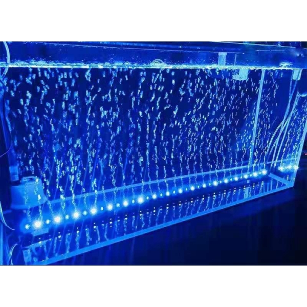 مصباح إضاءة LED لحوض السمك مزود بفقاعات هوائية