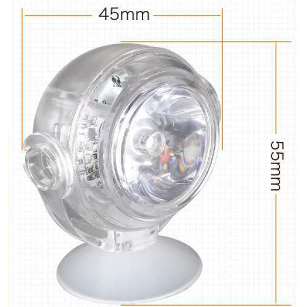 Aquarium Light Suction Cup USB Wire RGB Colourful Gradient Submersible Spot Lights IP68 Waterproof Underwater Fish Tank LED Lamp