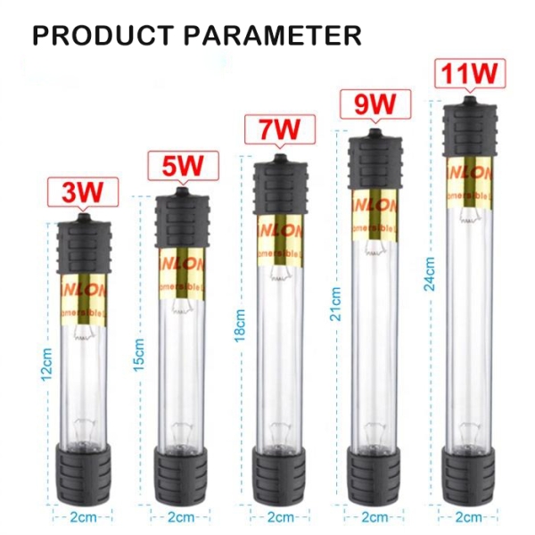 Auarium Fish Tank Germicidal Lamp UV Lamp Fish Pond Fish Tank Germicidal Ultraviolet Light